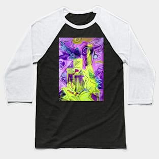 Glass Bottles Abstract 4 Baseball T-Shirt